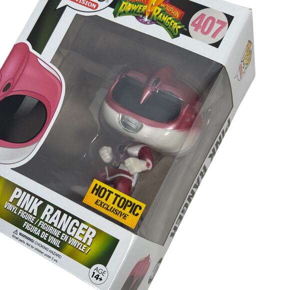 Funko Pop Unopened Pink Ranger 407 Mighty Morphin' Power Rangers Exclusive - Picture 7 of 9